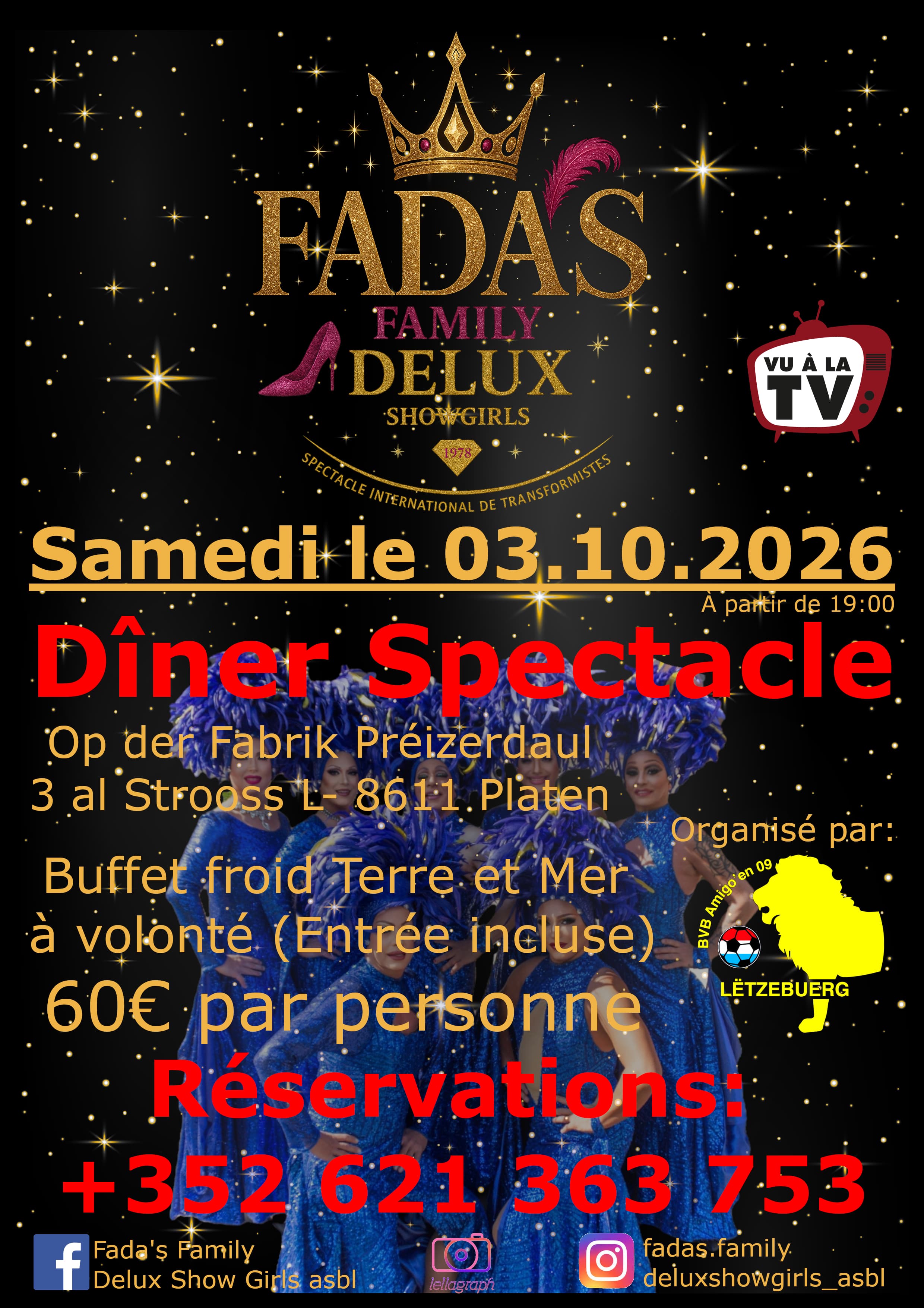 Dinner Show Fada's Family Préizerdaul