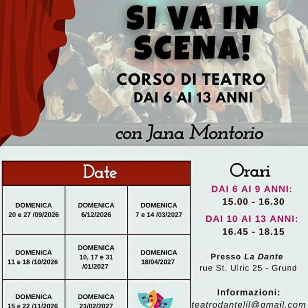 Theatre course for children aged 10 to 13
