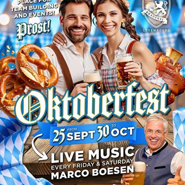 Oktoberfest 2026 : live music avec Marco Boesen