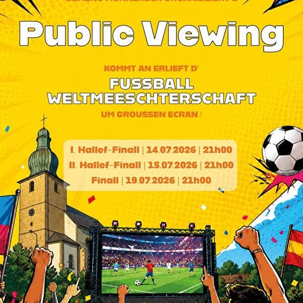 Public Viewing sur la place du village