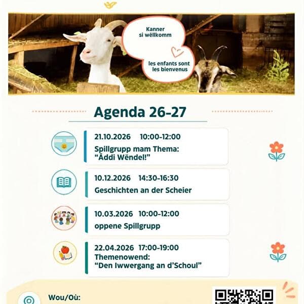Parent school at Kass-Haff: “Äddi Wëndel!” themed playgroup (LU)