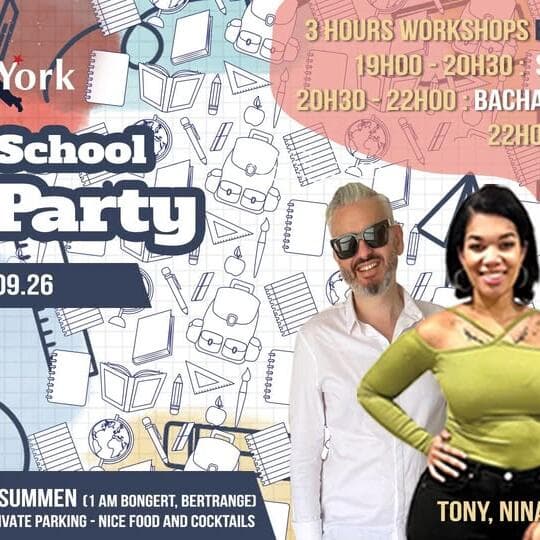 Free SBK Party, Salsa and Bachata Workshops, New Location